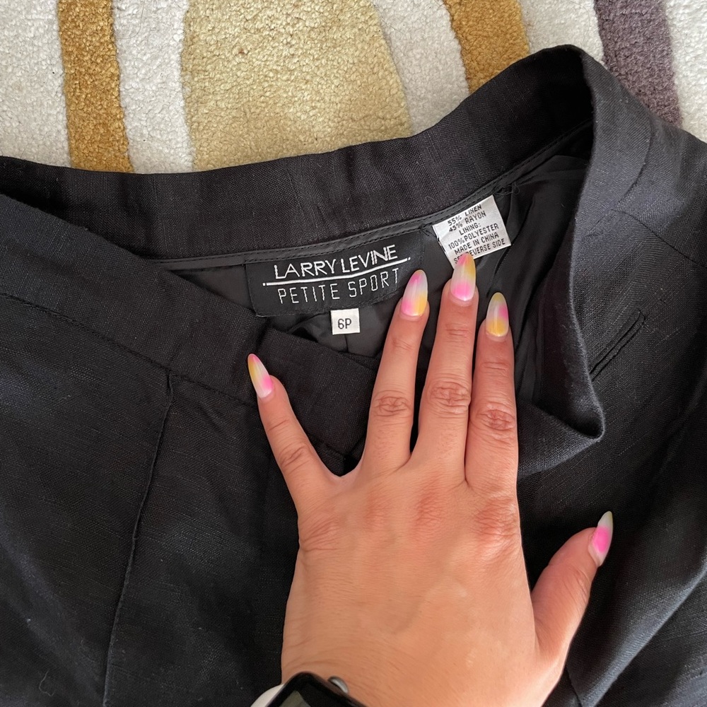 Linen-rayon pants